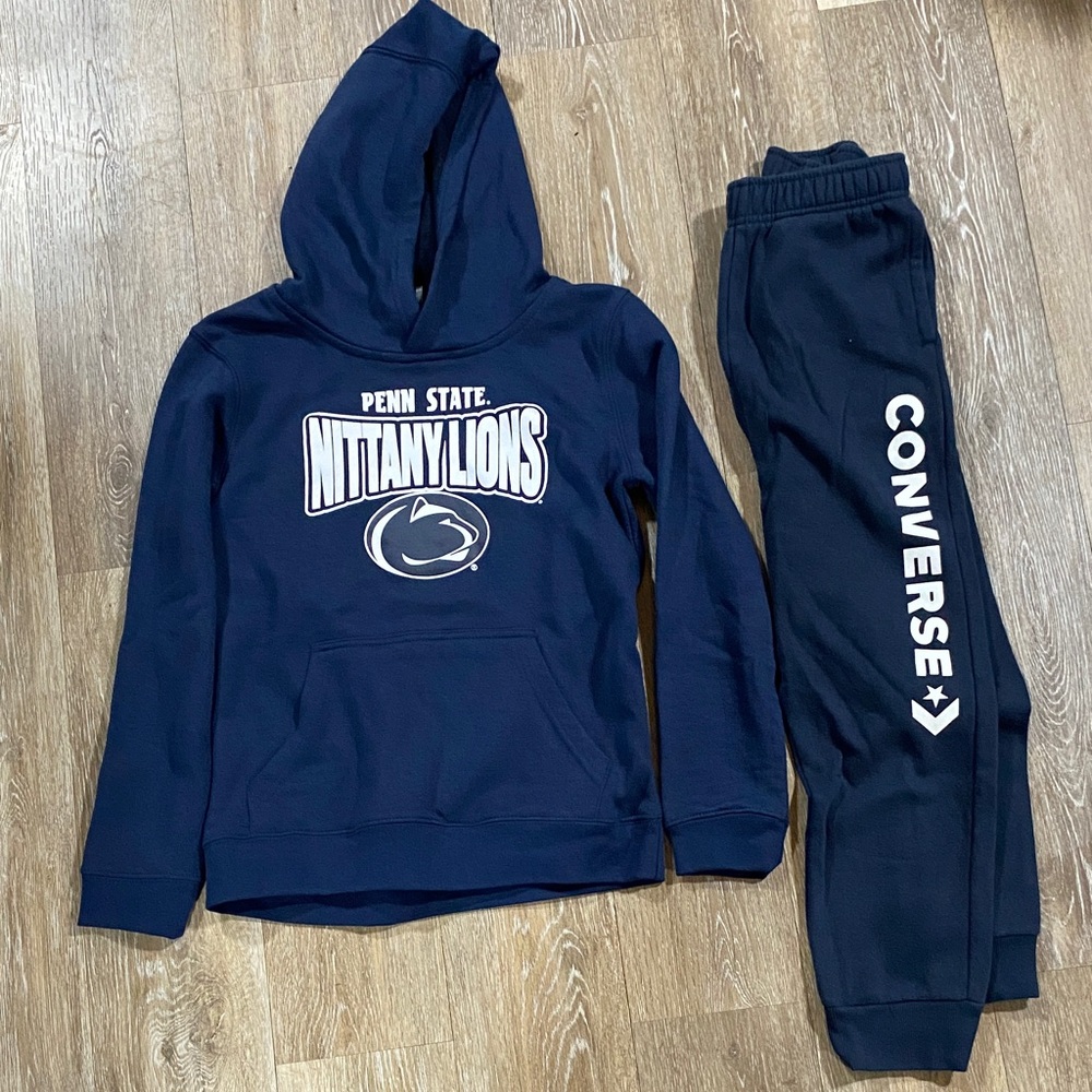 Converse Kids Navy Sweatpants with Logo